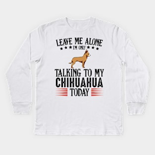 Chihuahua Dog Kids Long Sleeve T-Shirt